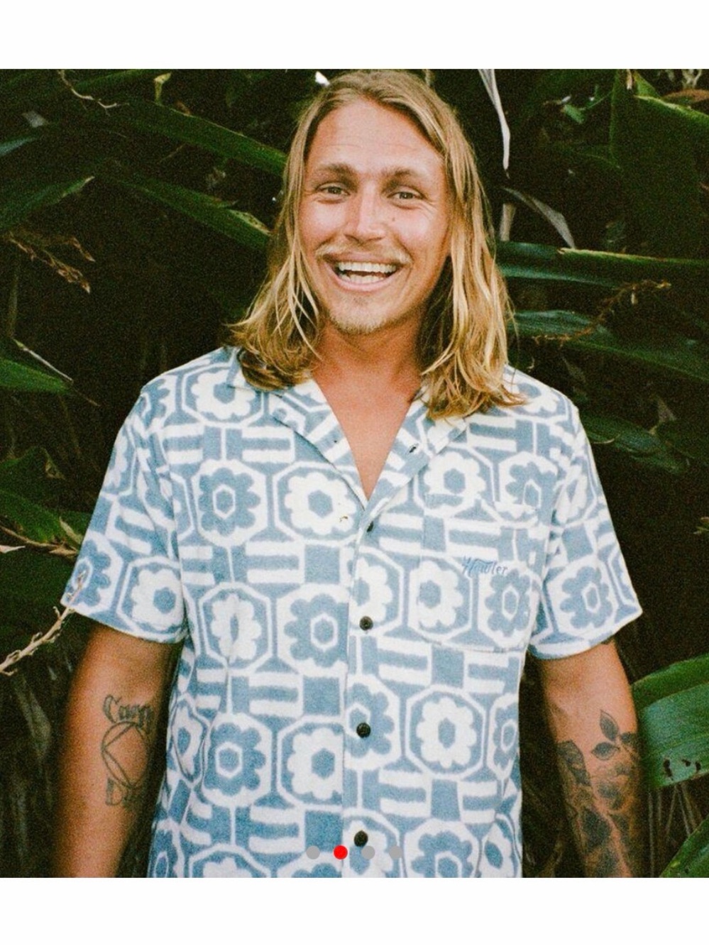 Howler Brothers Palapa camp shirt - talavera Geometric Floral